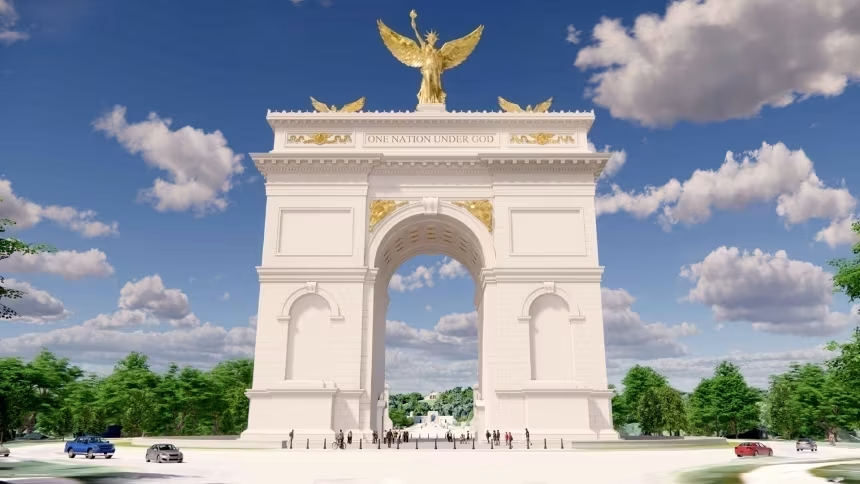 Donald Trump afirma que Arco do Triunfo em Washington será complexo militar